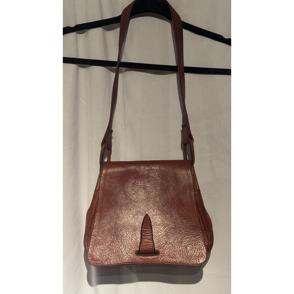 VTG 70s F.Clegg Genuine, Leather Shoulder Bag Purse Frank Clegg Boho Western - Picture 4 of 15